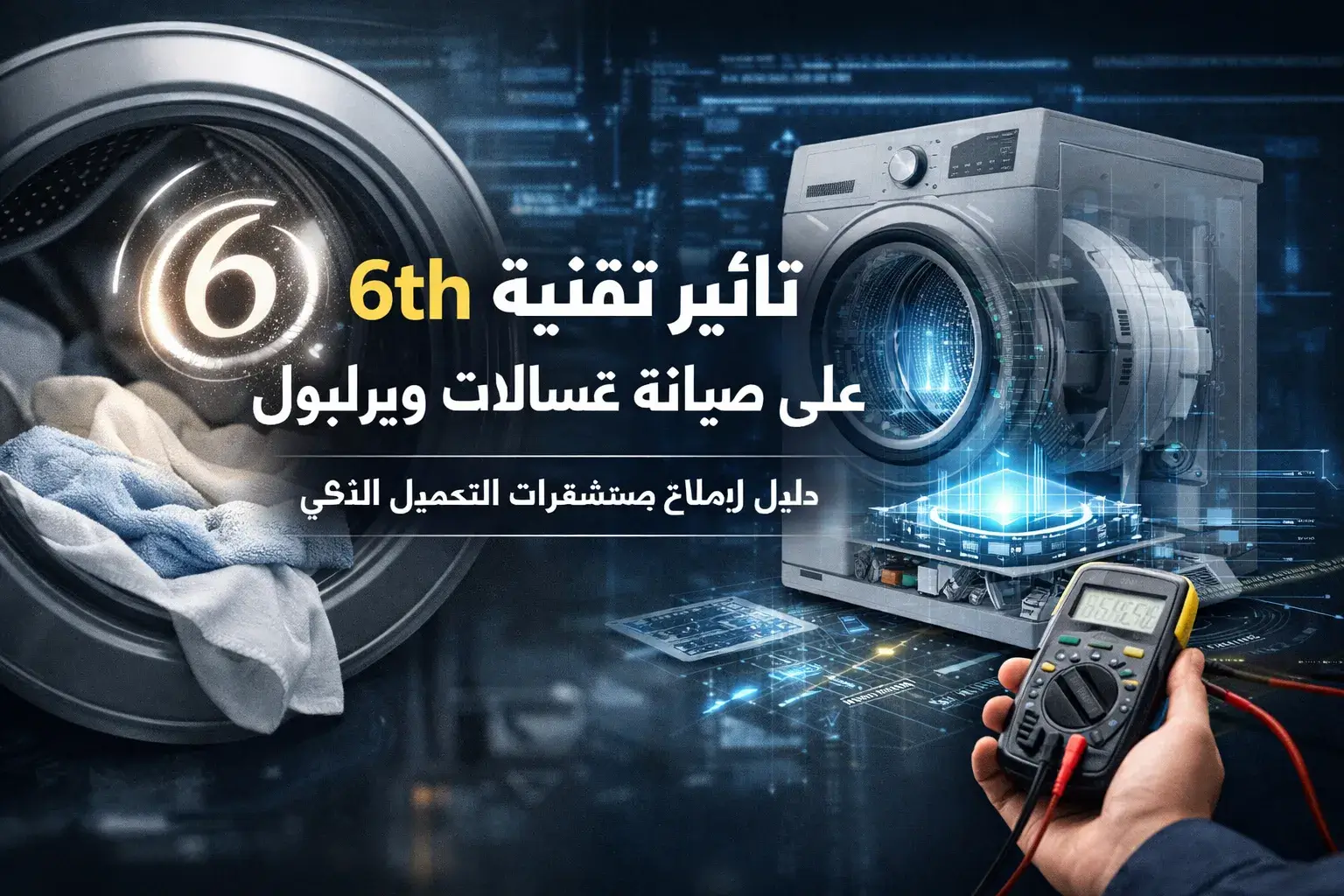 تقنية 6 th Sense في ويرلبول: إصلاح مستشعرات الغسالة الذكية