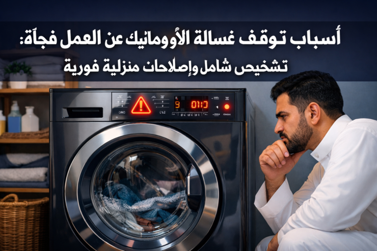 أسباب توقف غسالة الأوتوماتيك عن العمل فجأة: تشخيص شامل وإصلاحات منزلية فورية 23 أسباب توقف غسالة الأوتوماتيك عن العمل فجأة: تشخيص شامل وإصلاحات منزلية فورية