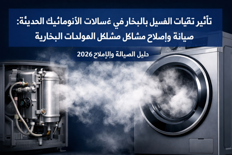 تأثير تقنيات الغسيل بالبخار في غسالات الأوتوماتيك الحديثة: صيانة وإصلاح مشاكل المولدات البخارية