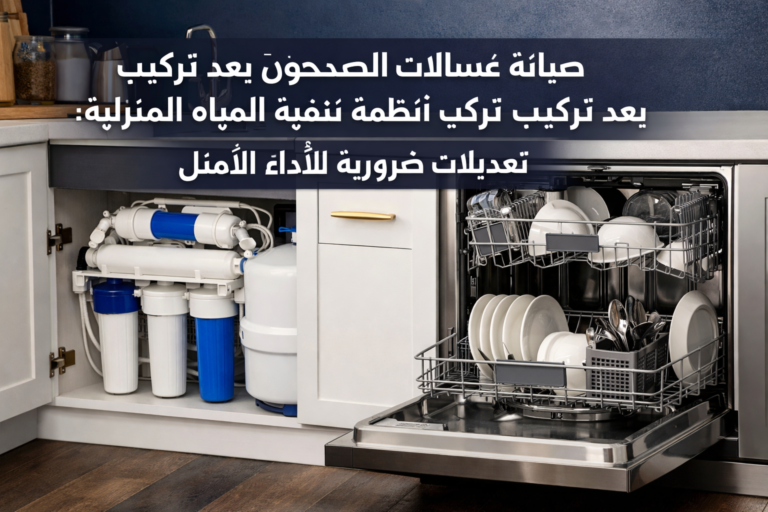 صيانة غسالات الصحون بعد تركيب أنظمة تنقية المياه المنزلية: تعديلات ضرورية للأداء الأمثل 7 صيانة غسالات الصحون بعد تركيب أنظمة تنقية المياه المنزلية: تعديلات ضرورية للأداء الأمثل